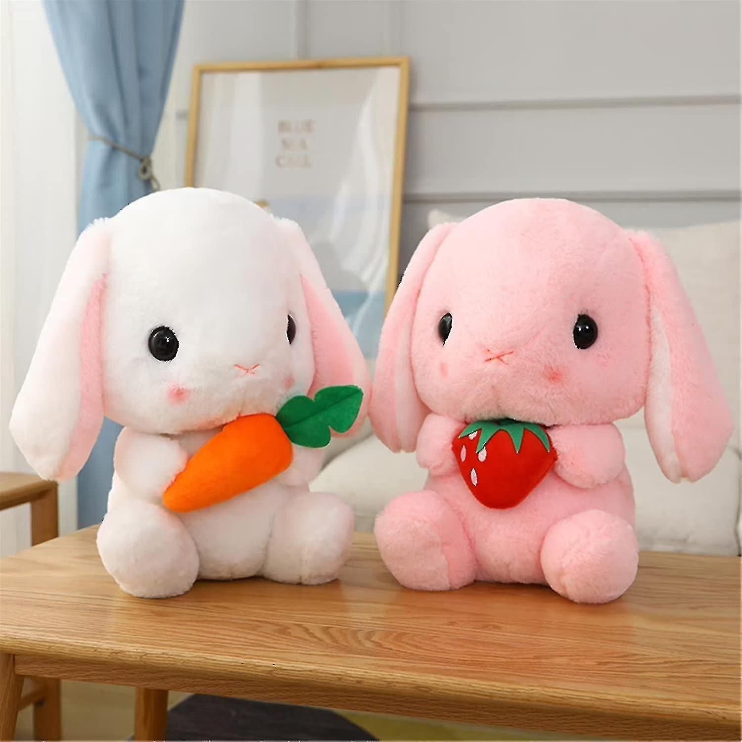 Pink Bunny Stuffed Animal Cute Bunny Plush Toys Small Rabbit Dolls Bunny Pillow Stuffed Bunny For Gi