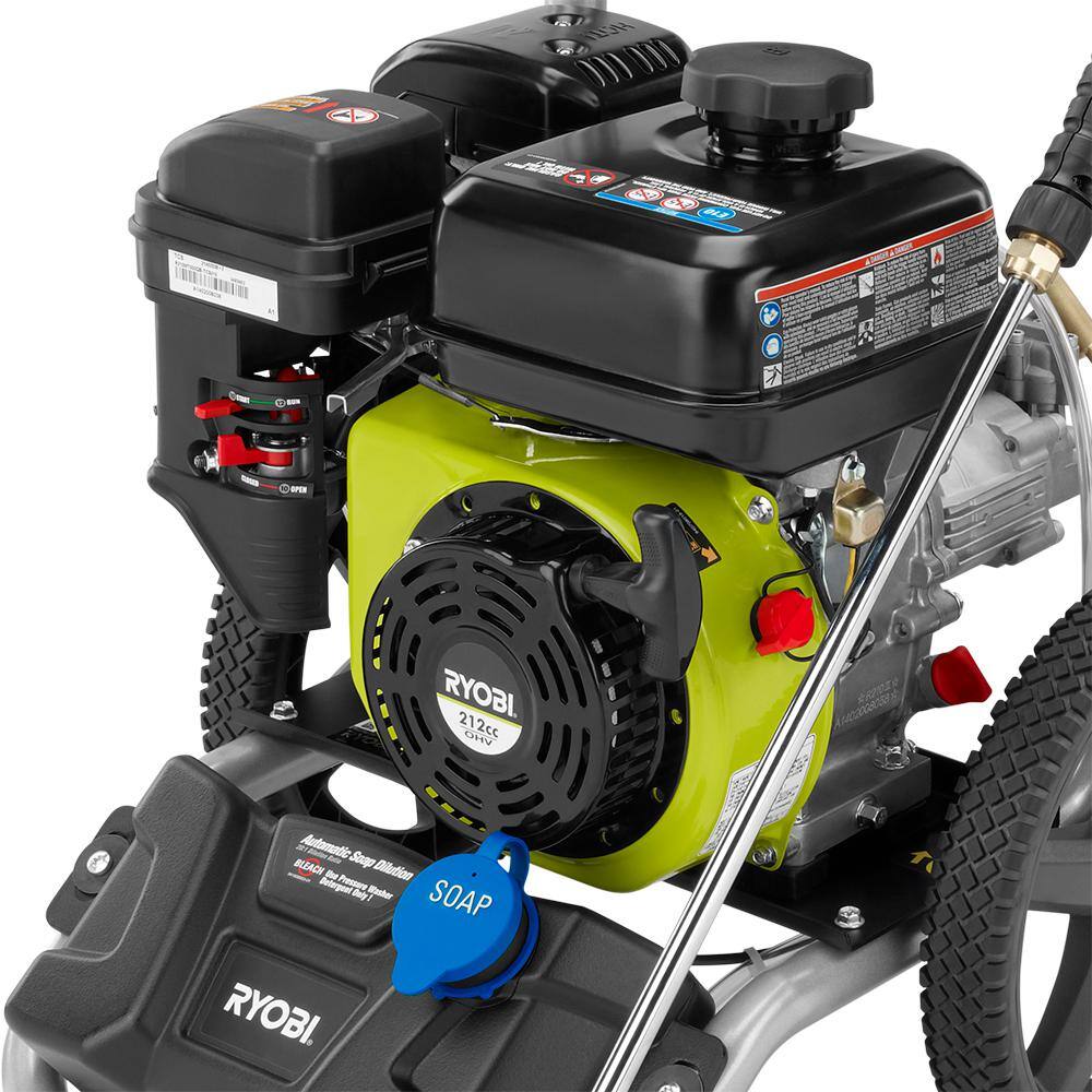 RYOBI 3200 PSI 2.5 GPM 212cc Gas Pressure Washer RY80588A