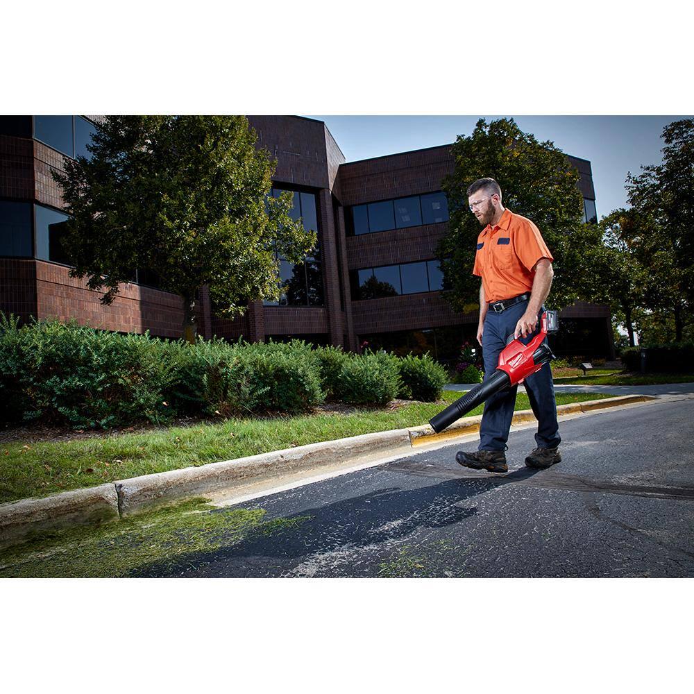 Milwaukee M18 FUEL 18 in 18V LithiumIon Cordless Brushless Hedge Trimmer with Blower 8AH Battery and Charger Combo