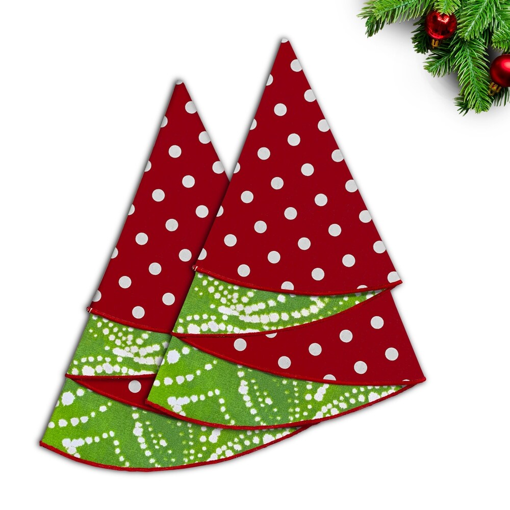 Joita Christmas Napkins  Table Cloth Napkins  Cotton Dinner Napkins Set for Christmas Party Decoration  RETRO POLKA/RIGEL   N/A