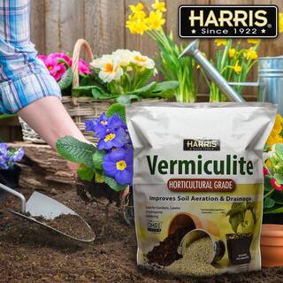 Harris 8 Qt. Premium Horticultural Vermiculite for Indoor Plants and 4 Qt. Premium Orchid Potting Mix VERM-ORCHID