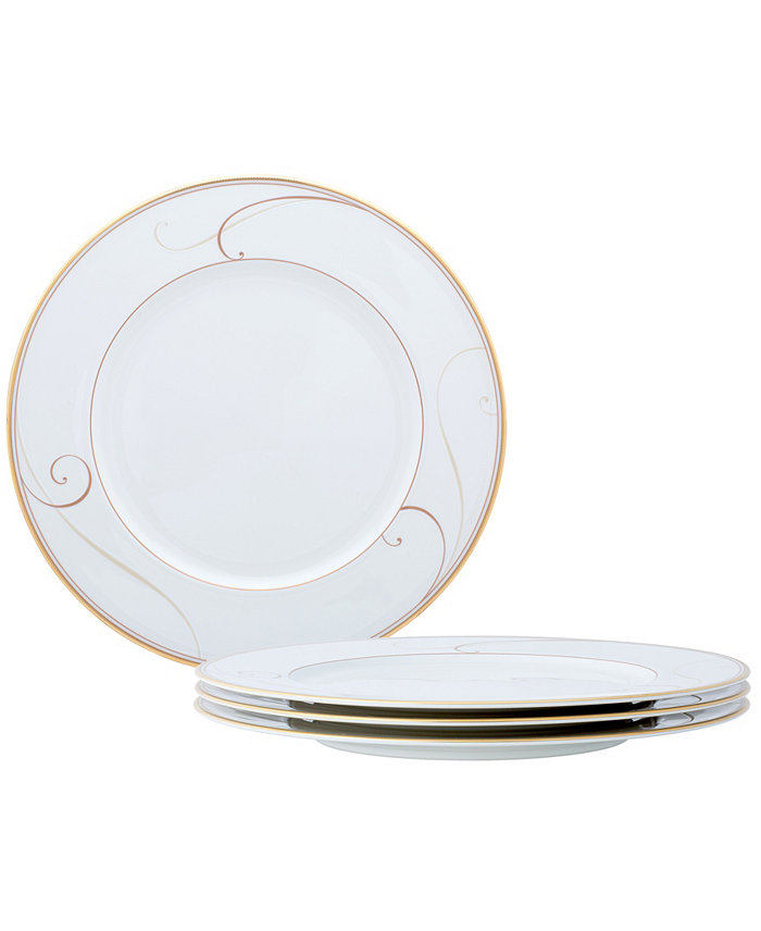 Noritake Golden Wave Set of 4 Dinner Plates Service For 4