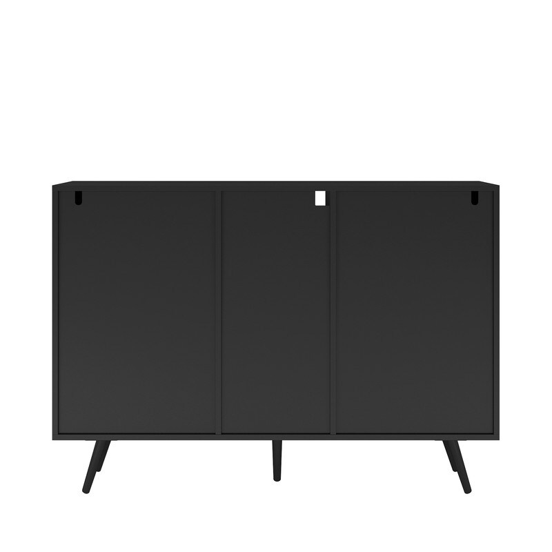 High Gloss Cupboard Buffet Sideboard Storage Cabinet with LED Light