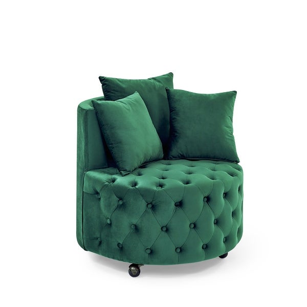 Modern Accent Sofa Chair， Modern Swivel Barrel Chair