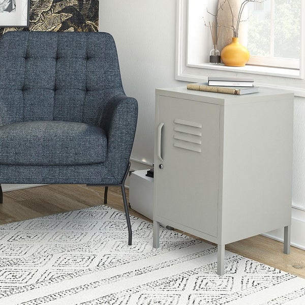 Ameriwood Home Walton Metal Locker End Table