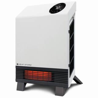 Heat Storm 1000-Watt Electric Wave Floor to Wall Unit Infrared Space Heater HS-1000-WA