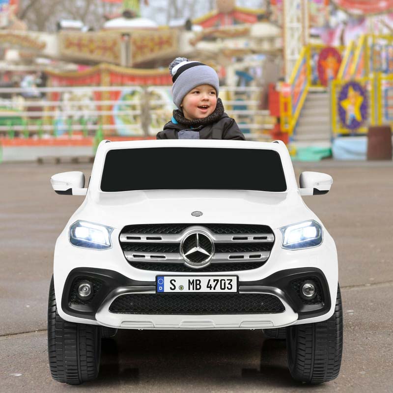 Licensed Mercedes Benz X Class Kids Ride-on Car 12V Battery Powered Vehicle Riding Toy Car with Trunk