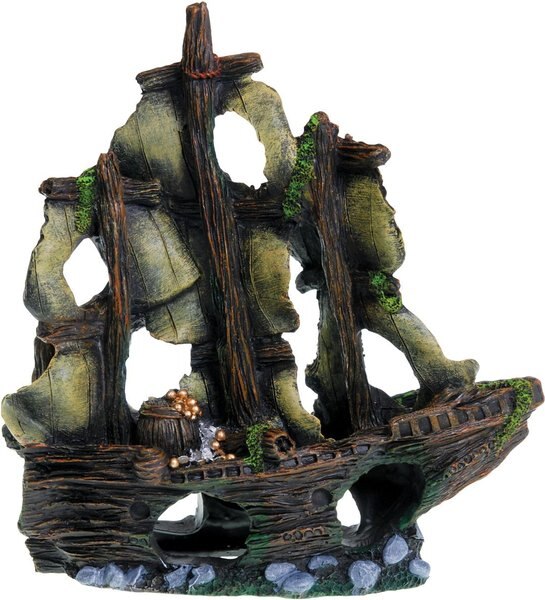 Underwater Treasures Treasure Ship Fish Ornament