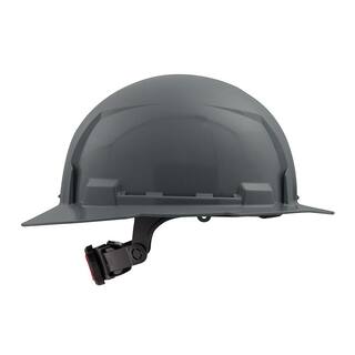 MW BOLT Gray Type 1 Class E Full Brim Non-Vented Hard Hat with 6-Point Ratcheting Suspension (10-Pack) 48-73-1135X10