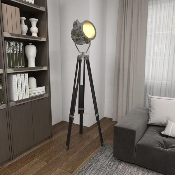 Movie Studios Decorative Floor Prop Lamp with Adjustable Height Tripod