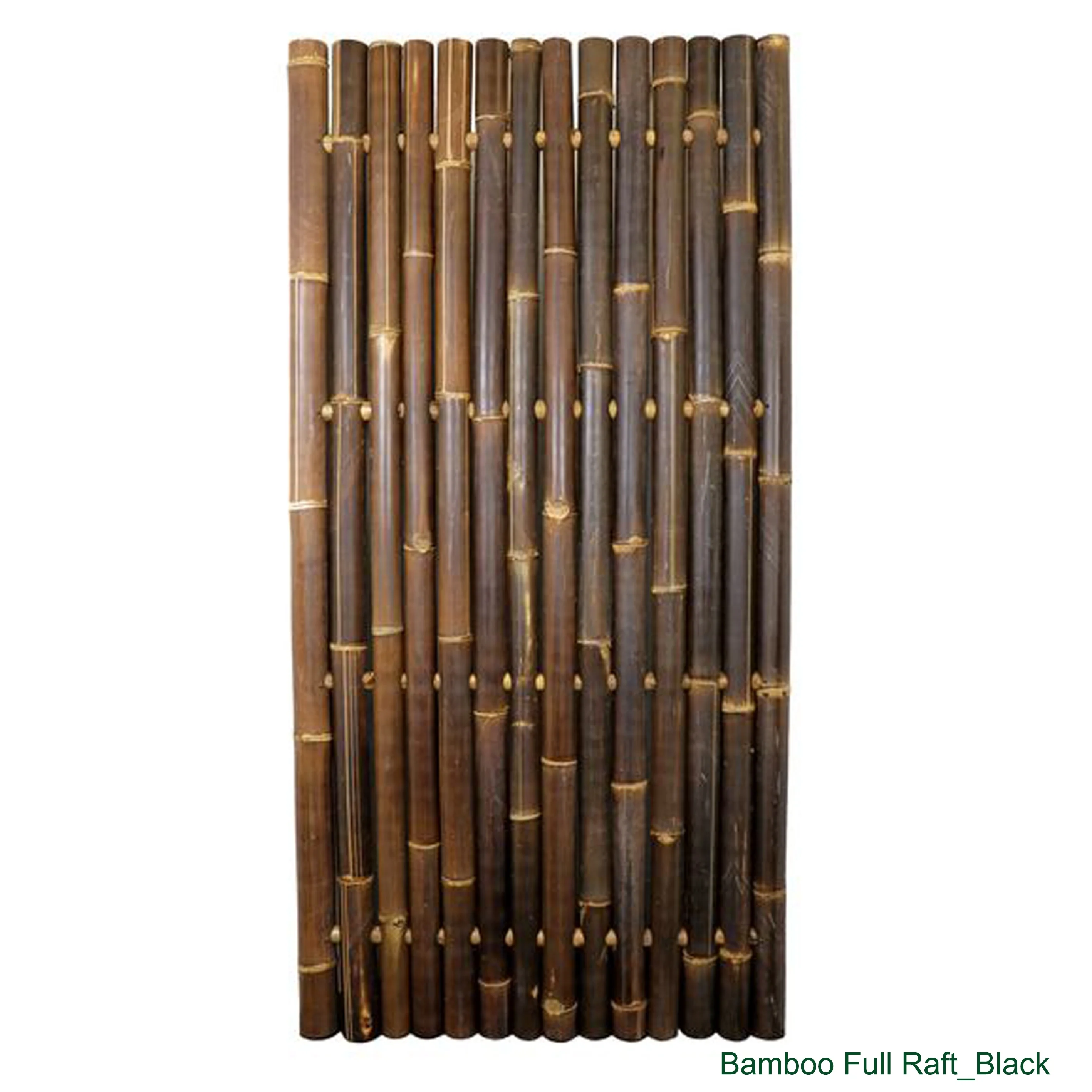 Cheap Natural Eco friendly Bamboo Garden Fence Black and Natural Colour Panels Bamboo For Interior Home Decor