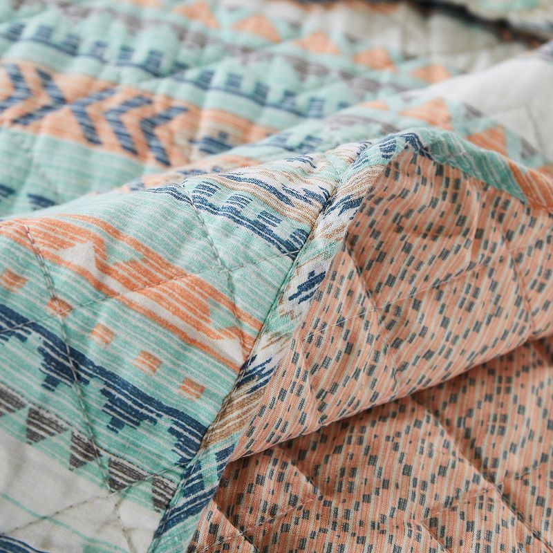 Barefoot Bungalow Phoenix Turquoise Quilt Set