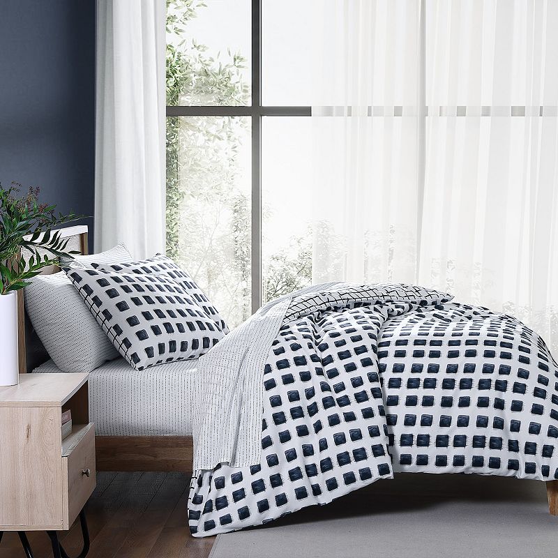 City Scene Urban Shibori Duvet Cover Set