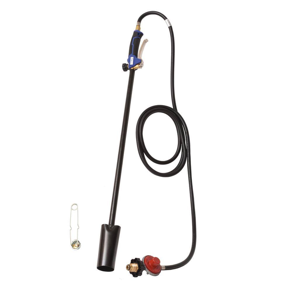 Flame King 100000 BTU Propane Torch Kit Heavy-Duty Weed Burner with Flint Striker YSNPQ1000T