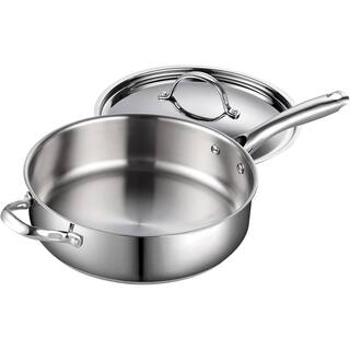 Cooks Standard Classic 5 qt. Stainless Steel Saute Pan with Lid 02523