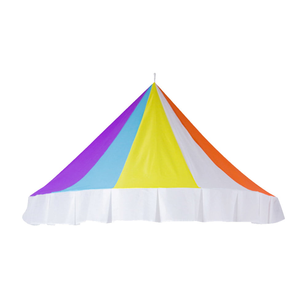 OUNONA Bed Canopy Mosquito Net Crib Gauze Curtain Tent Rainbow Half-Round Dome Reading Corner Tent Room Decor for Baby Girls Bedroom