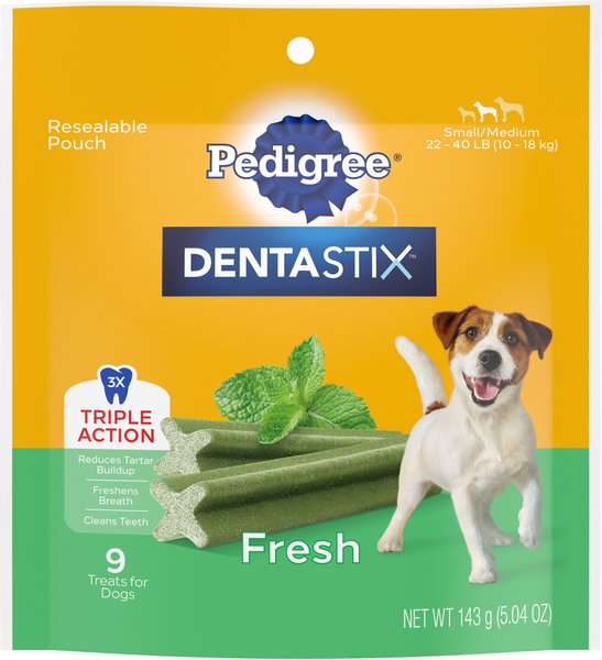 Pedigree Dentastix Fresh Mint Flavored Small/Medium Dental Dog Treats