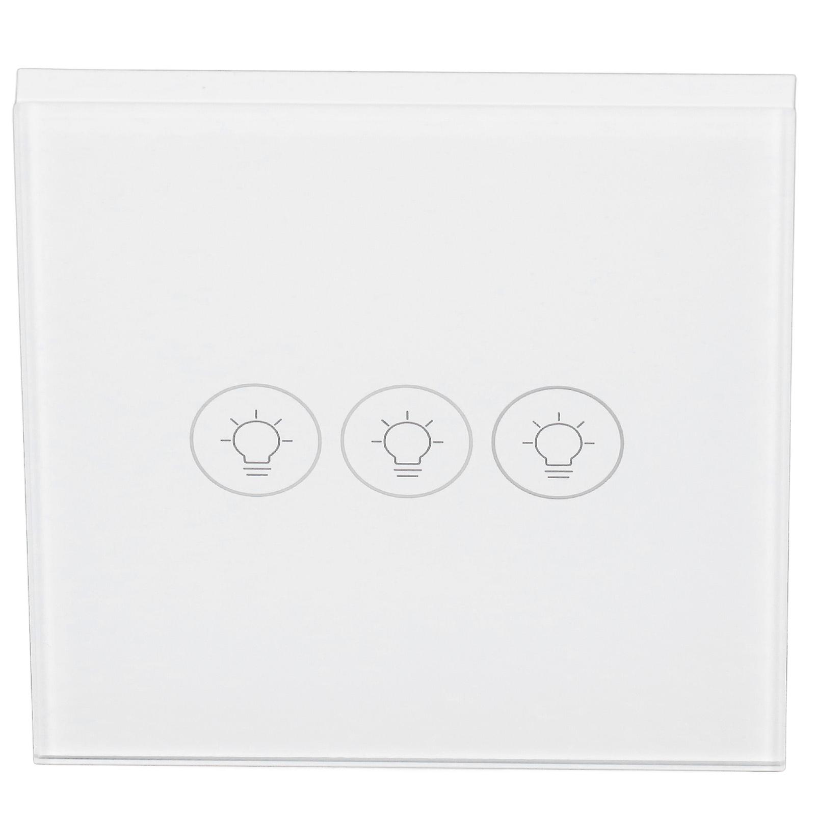 Wifi Touch Light Switch Voice Control Dimmable Smart Wall Touch Switch With Timer For Tuya 90250v