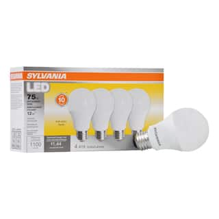 Sylvania 75-Watt Equivalent A19 Non-Dimmable LED Light Bulb Soft White (4-Pack) 78097