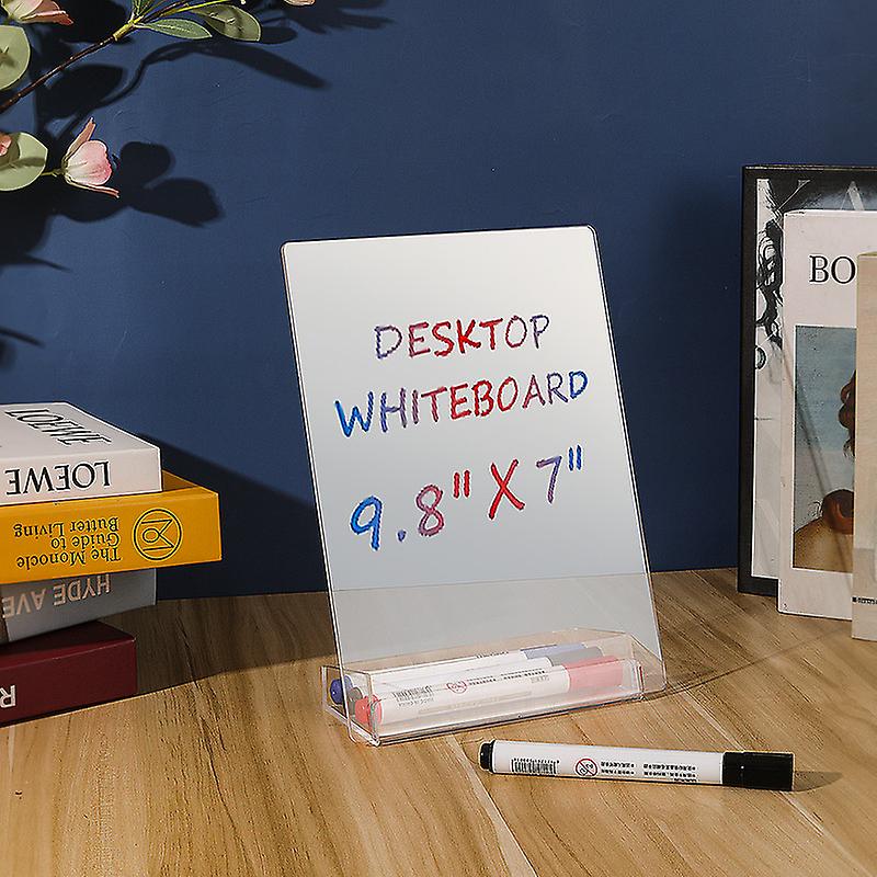 Dry Erase Board Acrylic Writing Whiteboard with Stand