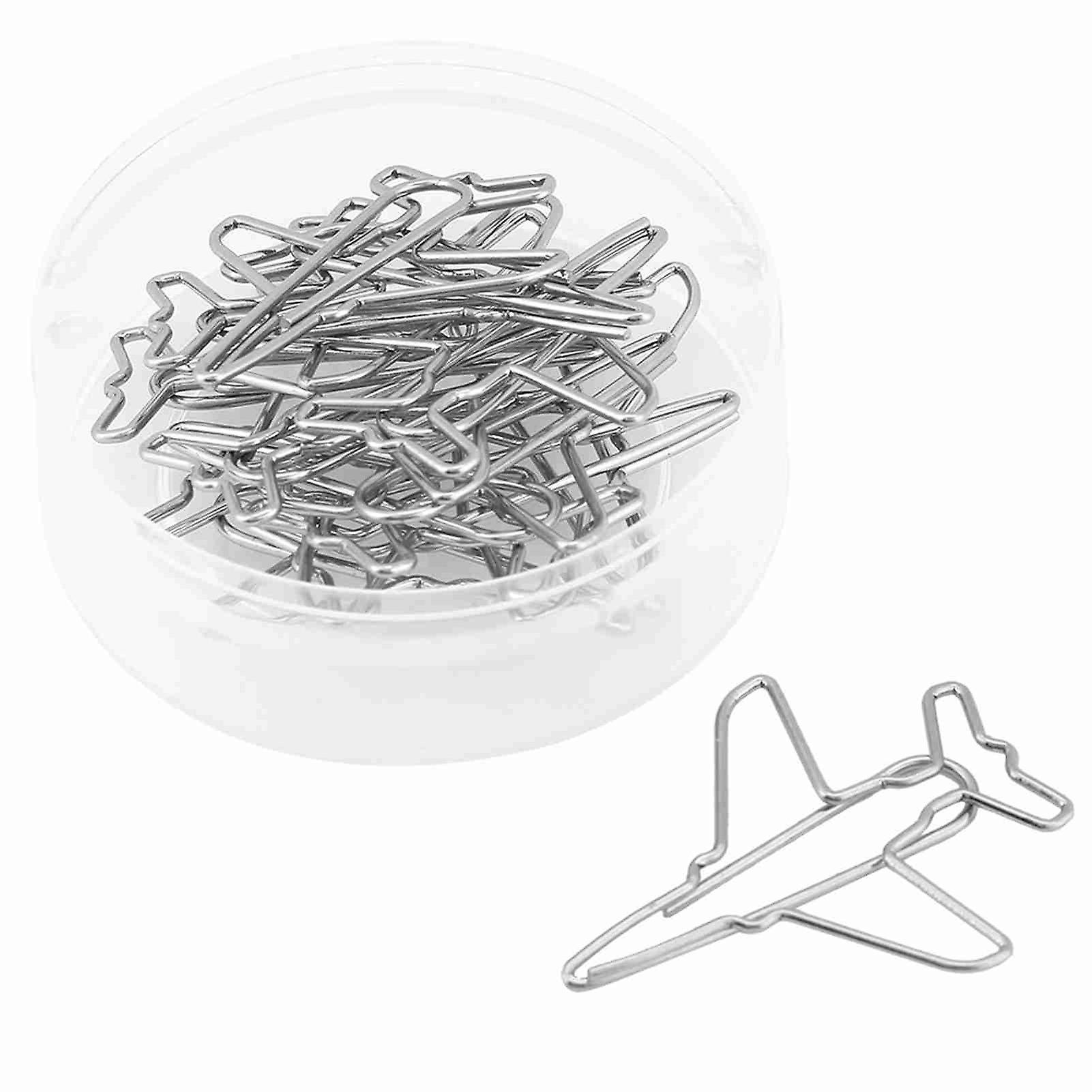 10pcs Airplane Shape Paper Clips Bookmark Marking Document Organizing Clip Stationery Supplies