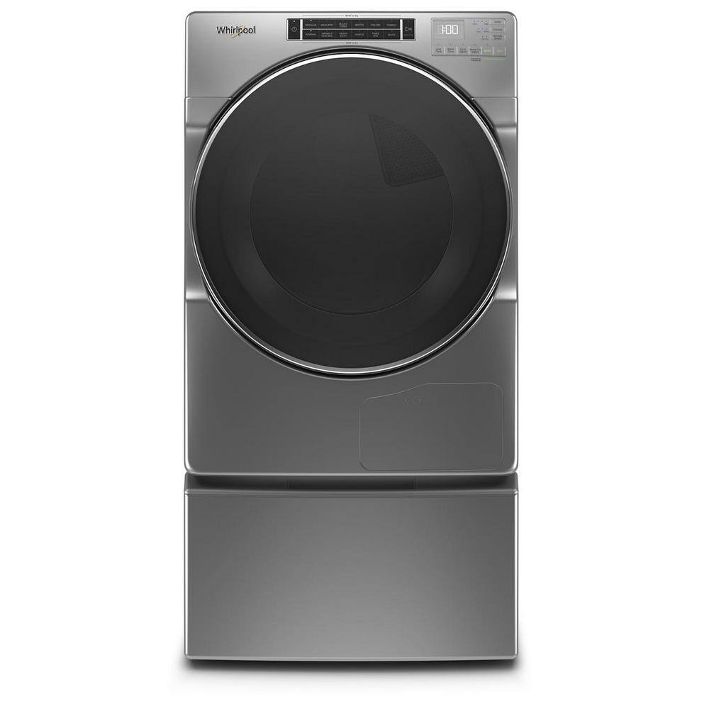 Whirlpool 7.4 cu. ft. 240-Volt Stackable Chrome Shadow Electric Ventless Dryer with Intuitive Touch Controls ENERGY STAR WHD862CHC