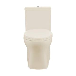 Swiss Madison Sublime III 1-Piece 0.951.26 GPF Dual Flush Round Toilet in Bisque Seat Included SM-1T271BQ