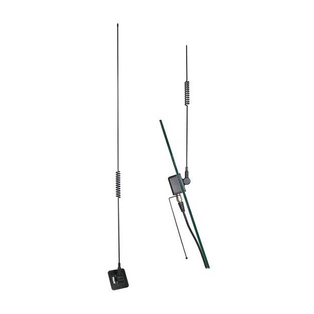 Tram 50 watt Pretuned Dual band 150 Mhz To 154 Mhz Vhf 450 Mhz To 470 Mhz Uhf Amateur Radio Antenna Kit With Glass Mount And Cable