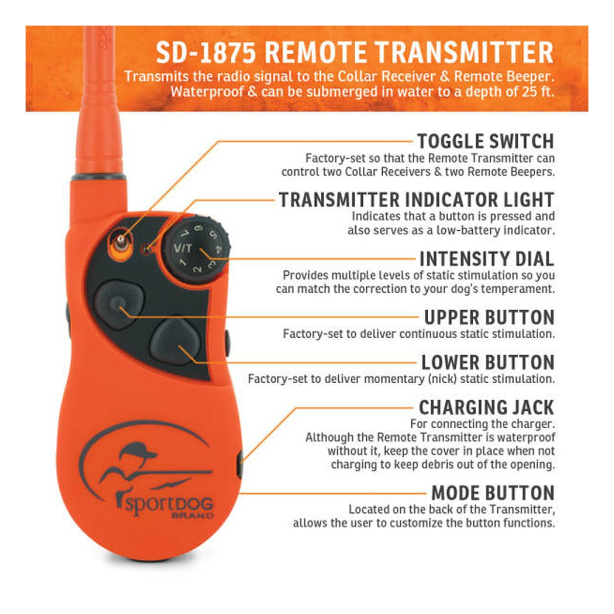 SportDOG UplandHunter 1875 Remote Trainer