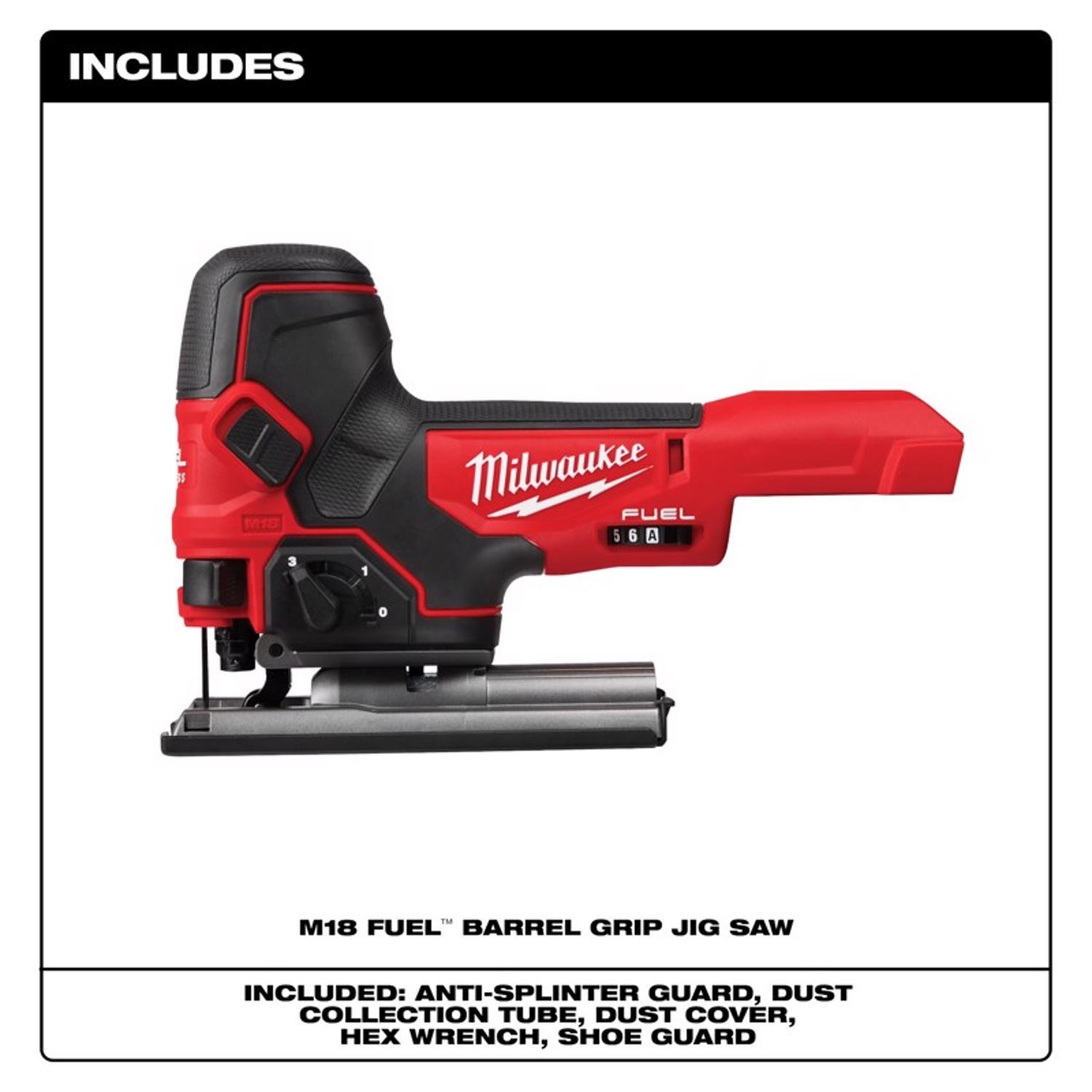 MW M18 FUEL 18 V Cordless Barrel Grip Jig Saw Tool Only