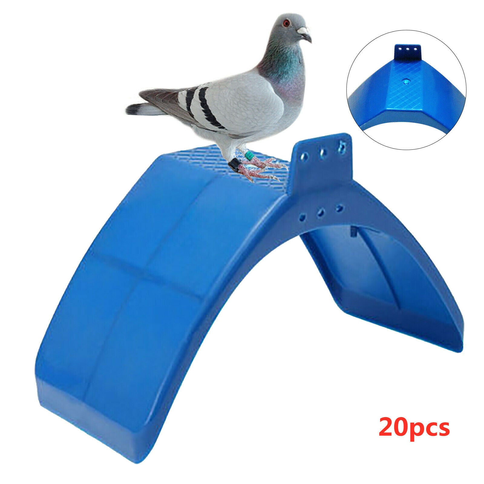 Fichiouy 20pcs Dove Rest Stand Frame Dwelling Pigeon Perches Roost Bird Supplies Blue