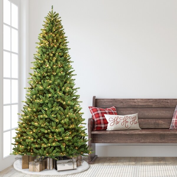 Puleo International PreLit 12' Berkshire Fir Artificial Christmas Tree