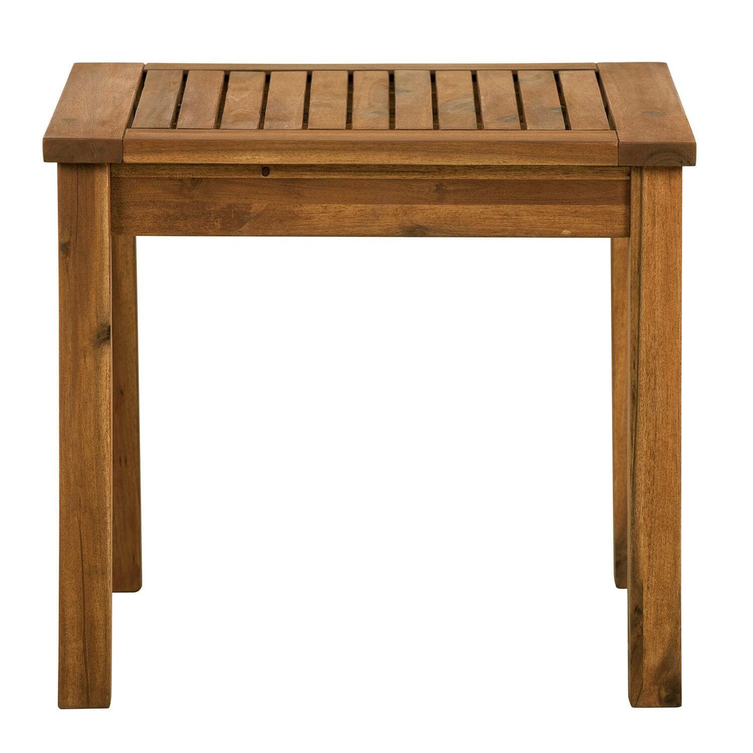 Ultimate Patio Horizon Way 20 Inch Square Brown Acacia Patio End Table