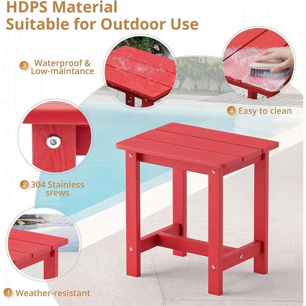 Outdoor Side Table，HDPS Small Outdoor Table