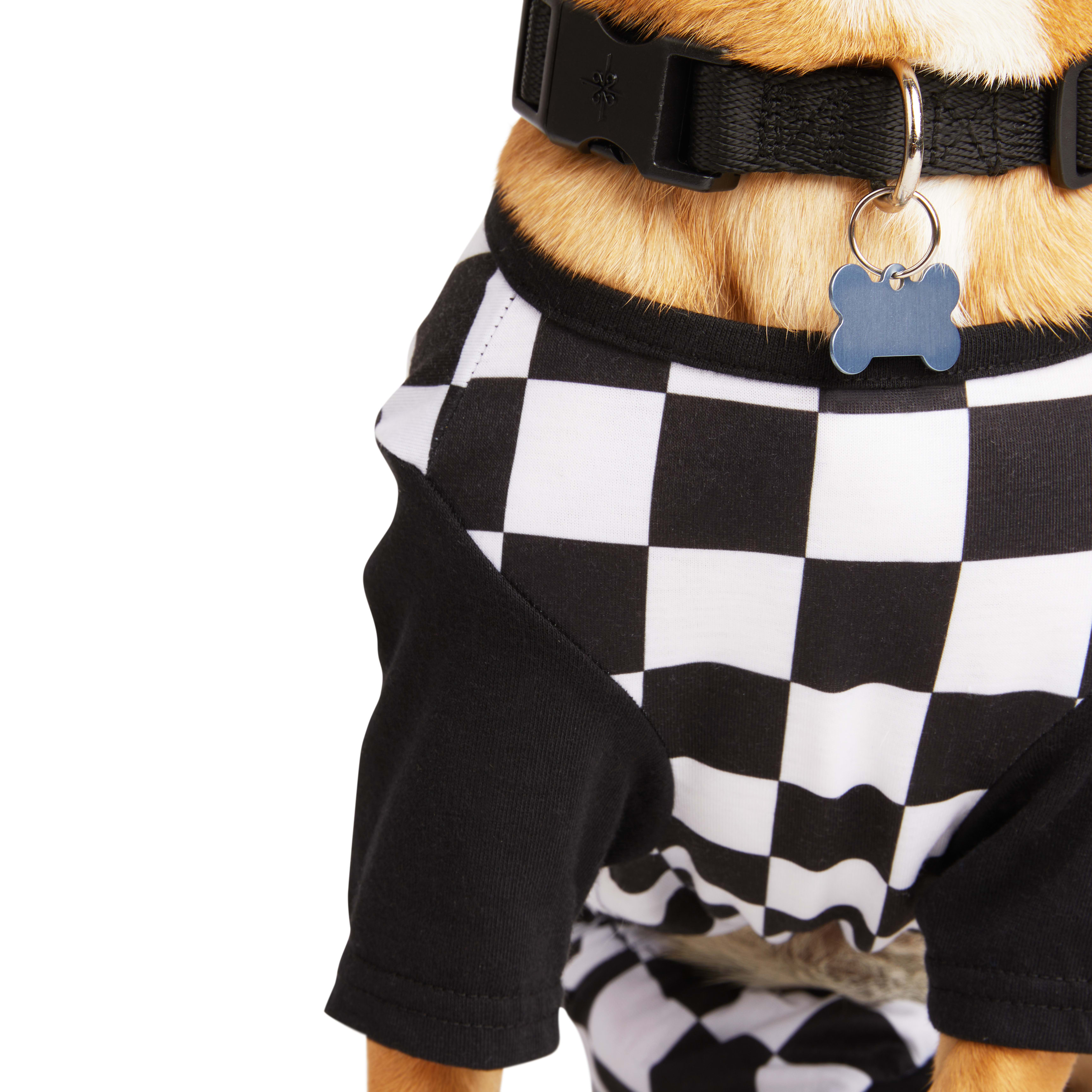 YOULY Checker Pet Pajamas， XX-Small