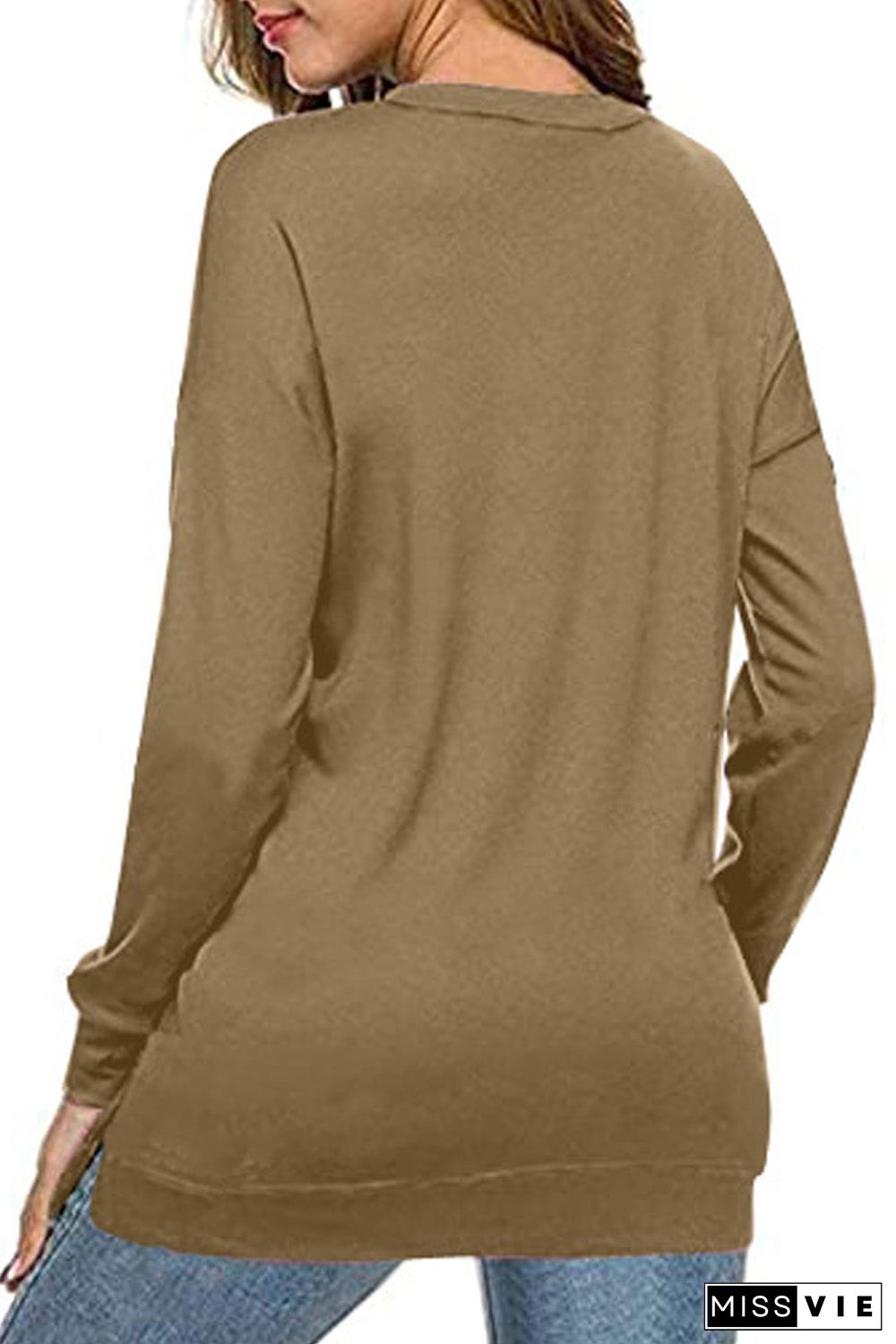 Crew Neck Long Sleeve Sweatshirt