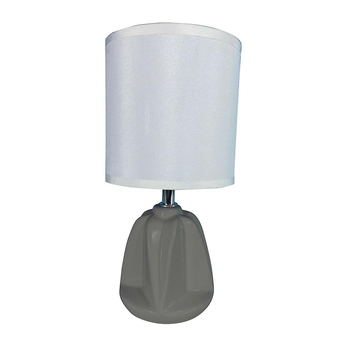 Desk lamp Versa Adam Grey Ceramic Textile (13 x 29 x 10，5 cm)