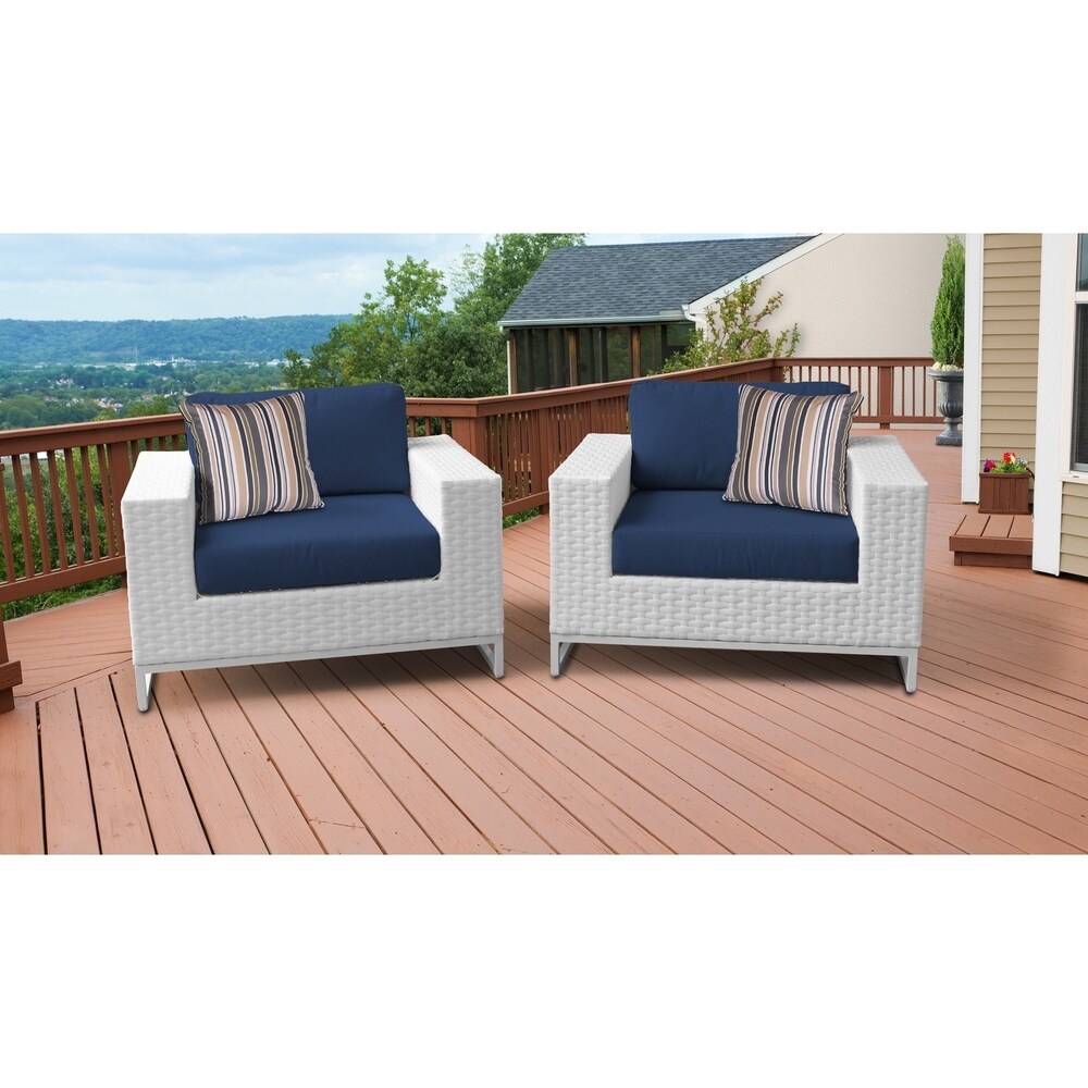 Miami 2 Piece Outdoor Wicker Patio Furniture Set 02b