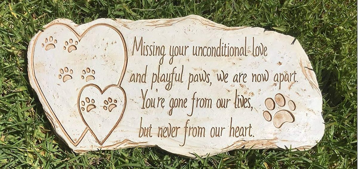 Pawprints Remembered Pet Memorial Stone Marker