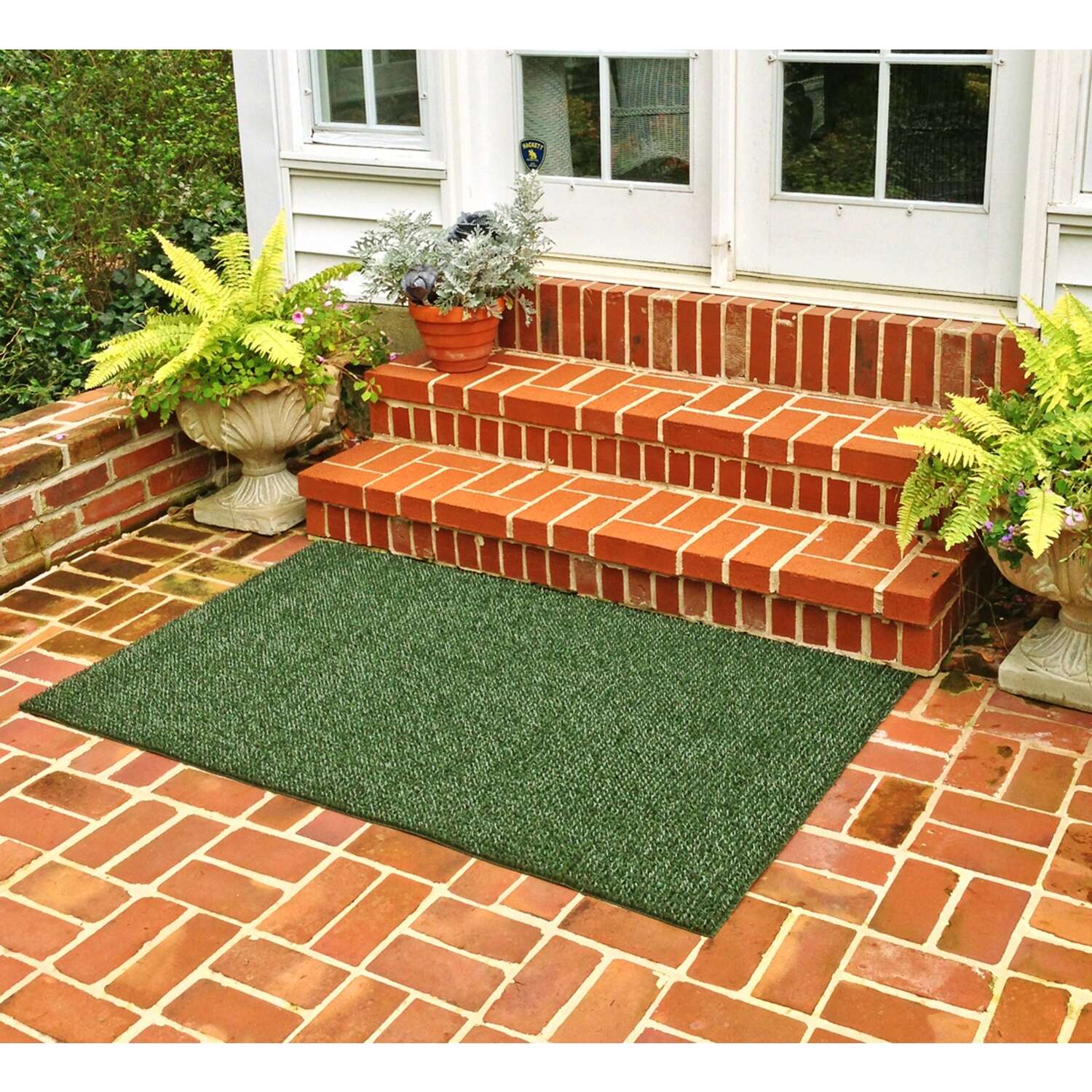 GrassWorx 60 in. L X 36 in. W Evergreen Flair AstroTurf Door Mat