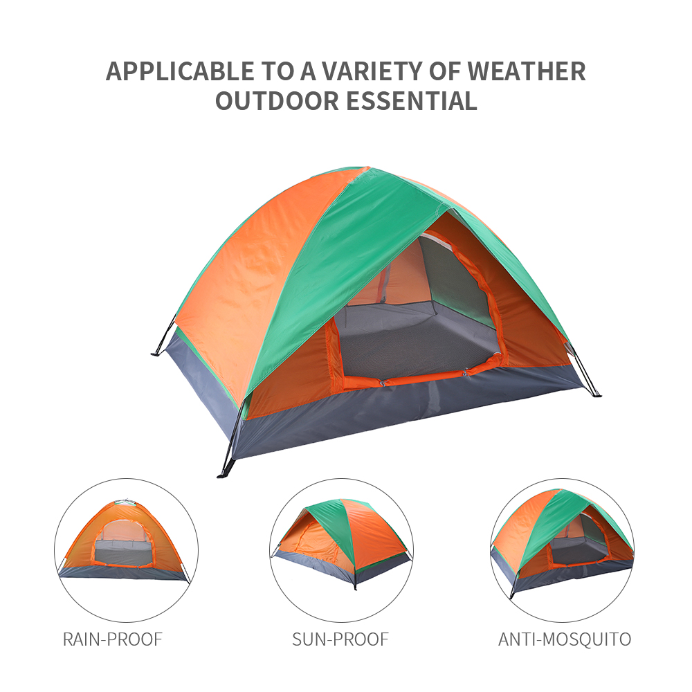 UBesGoo 2 Persons Camping Tent Automatic Pop up Tent Shelter Outdoor Multi-Color