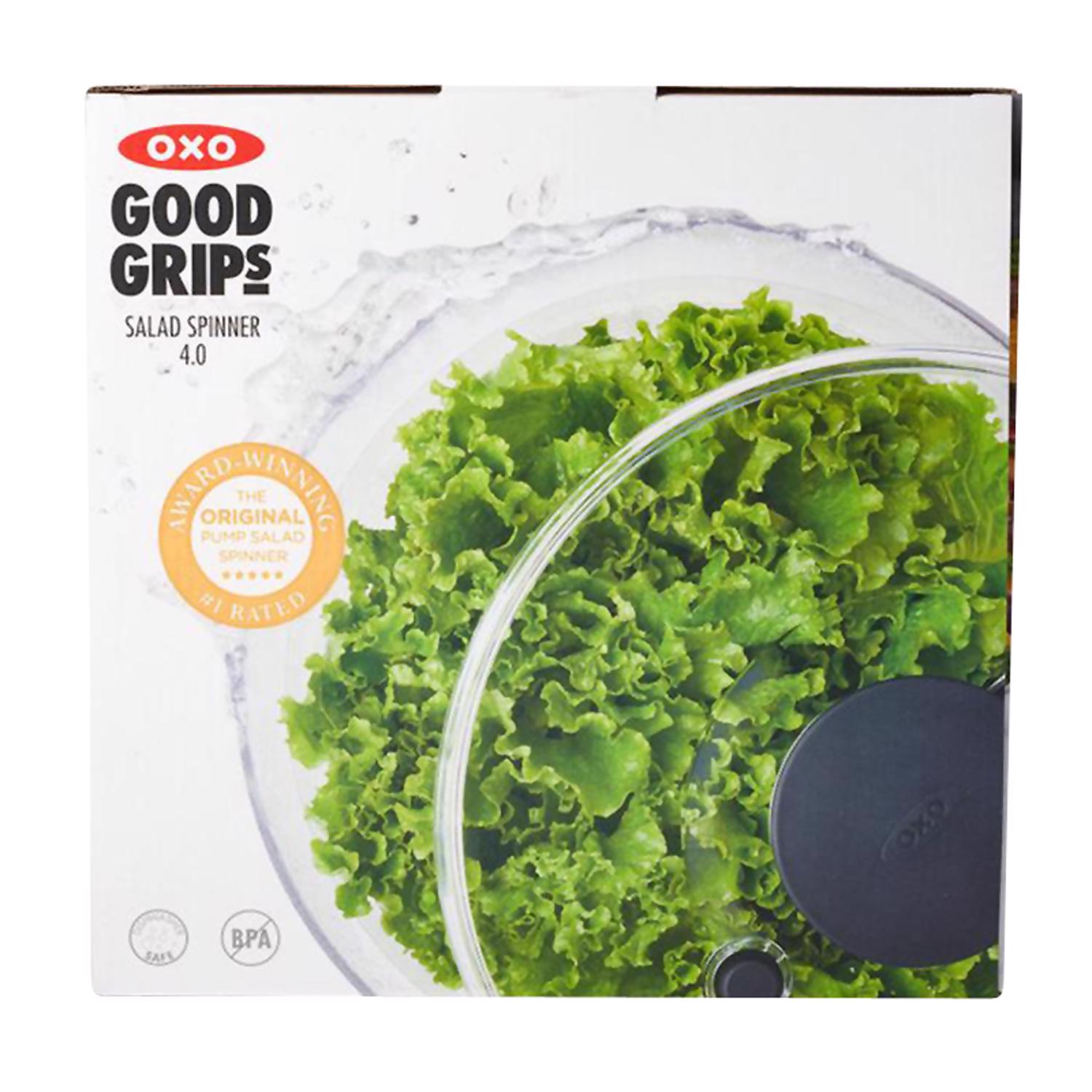 OXO Good Grips White/Clear Plastic Salad Spinner