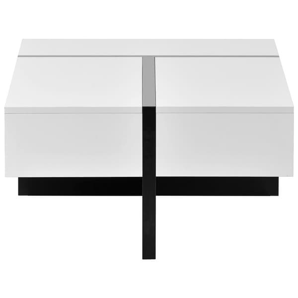 45.2'' Modern High Gloss Surface Coffee Table By Aoolive