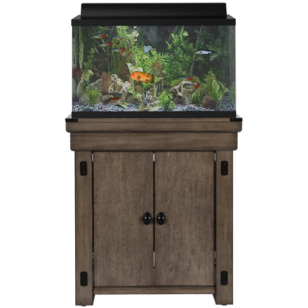 Wildwood 20 Gallon Aquarium Or Terrarium Tank Stand Rustic Gray Ollie amp Hutch