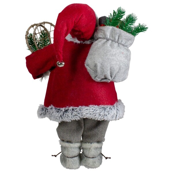 18 Standing Santa Christmas Figure with Snow Shoes and Presents