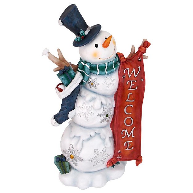 Design Toscano Avalanche The Welcome Snowman Statue