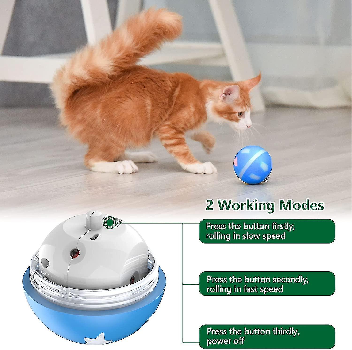 Interactive Dog Toys Wicked Ball Self Moving Motion Activated Ball