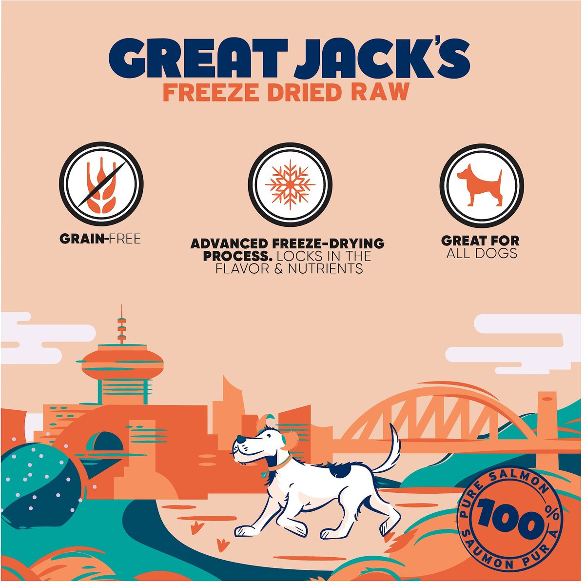 Great Jack's Freeze-Dried Salmon Dog Treats