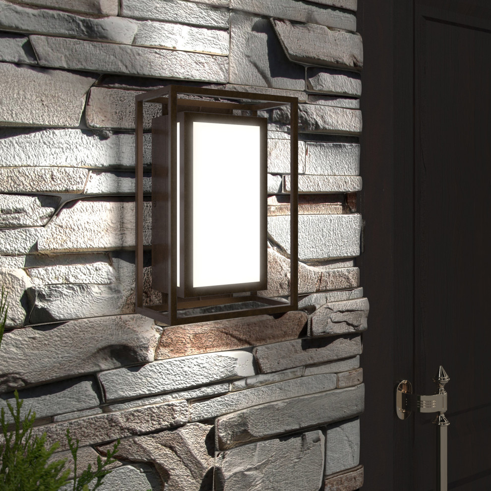 Ghost Integrated LED Outdoor Light   Transitional   Outdoor Wall Lights And Sconces   by Artika  Houzz