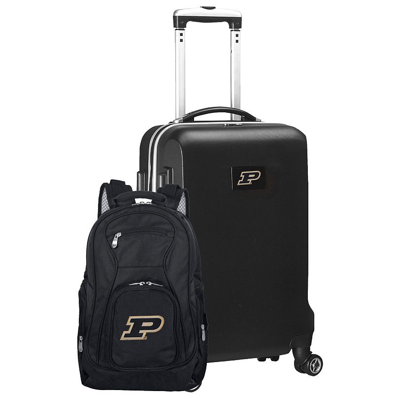 Purdue Boilermakers Deluxe Hardside Spinner Carry-On Luggage and Backpack Set